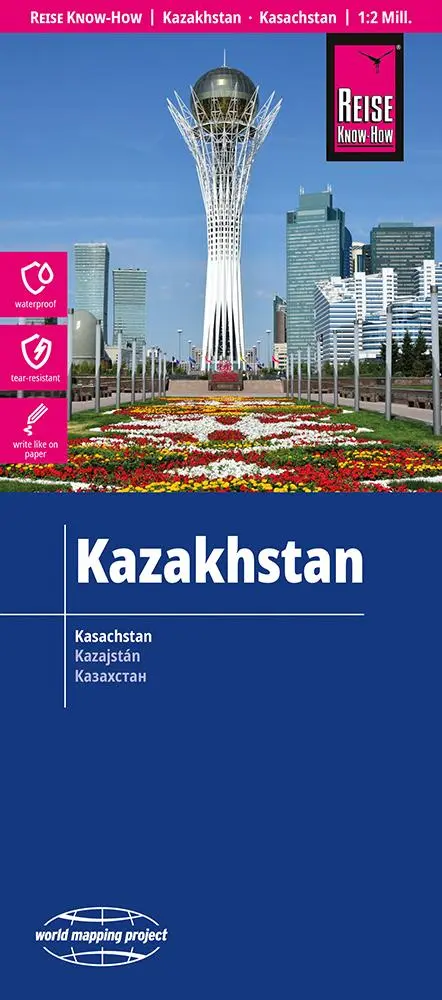 Cover: 9783831774791 | Reise Know-How Landkarte Kasachstan / Kazakhstan (1:2.000.000) | 2 S.