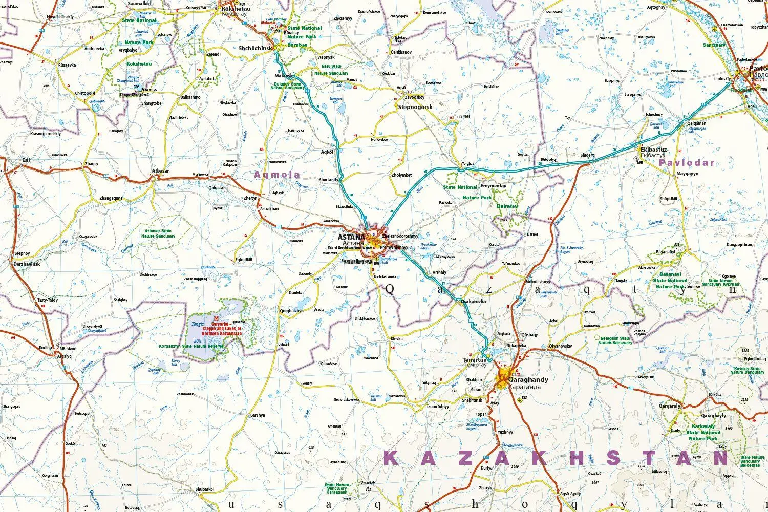 Bild: 9783831774791 | Reise Know-How Landkarte Kasachstan / Kazakhstan (1:2.000.000) | 2 S.