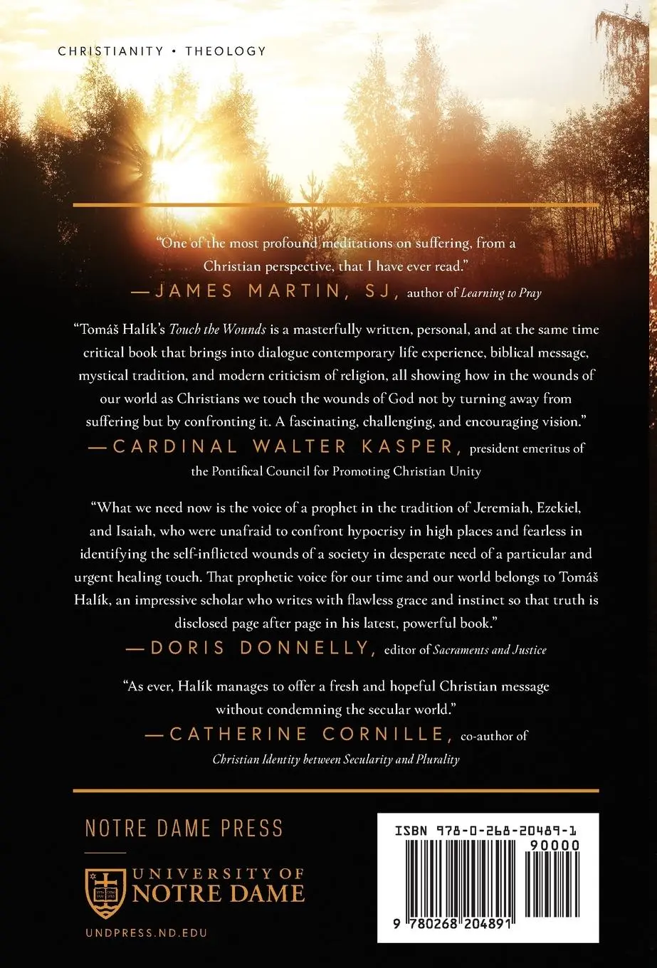Rückseite: 9780268204891 | Touch the Wounds | On Suffering, Trust, and Transformation | Halík