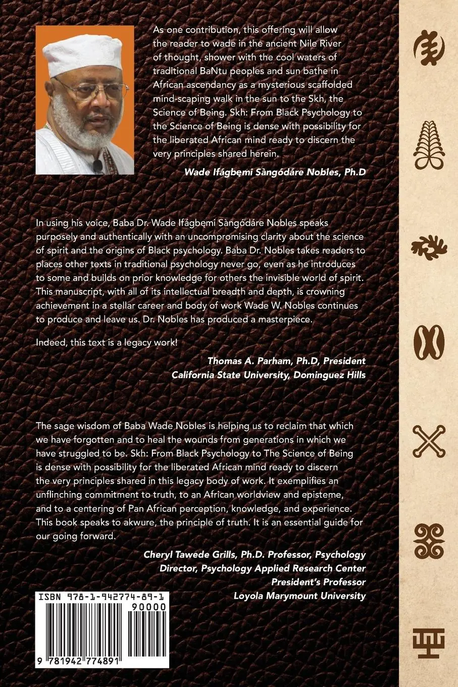 Rückseite: 9781942774891 | SKH, From Black Psychology to the Science of Being | Wade Nobles
