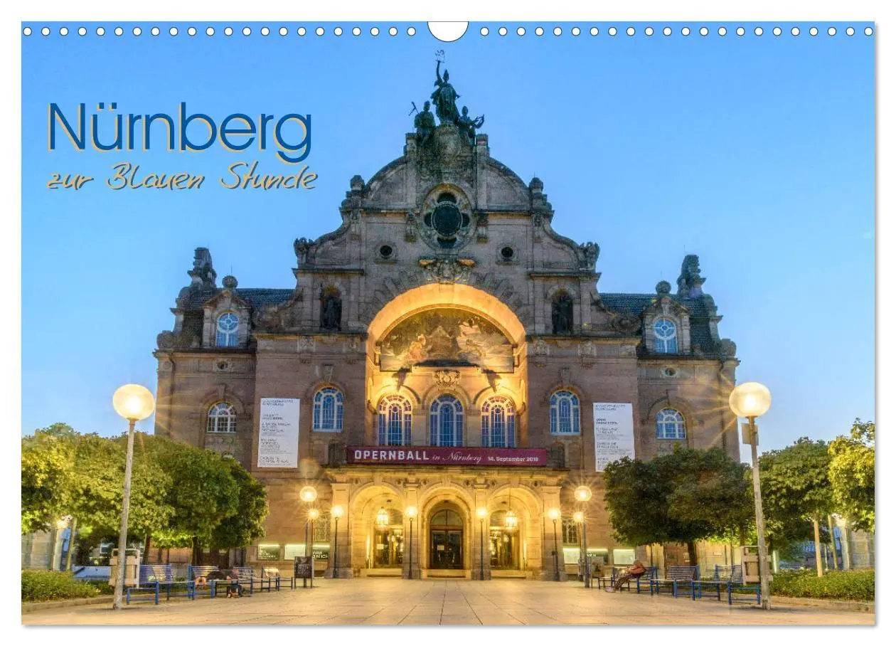 Cover: 9783435214891 | Nürnberg zur Blauen Stunde (Wandkalender 2025 DIN A3 quer),...