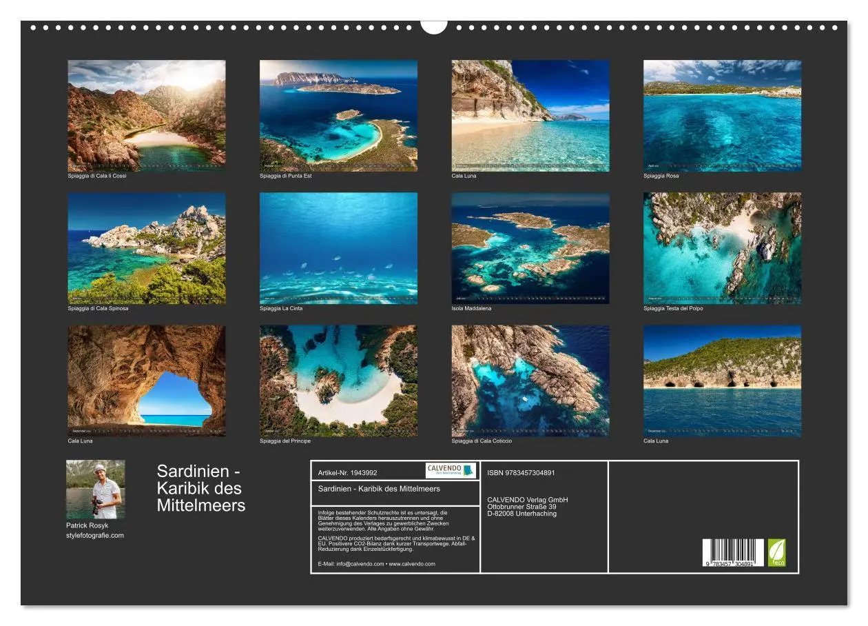 Bild: 9783457304891 | Sardinien - Karibik des Mittelmeers (Wandkalender 2026 DIN A2...