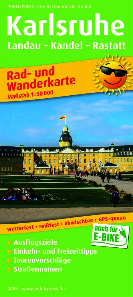 Cover: 9783747304891 | Publicpress Rad- und Wanderkarte Karlsruhe, Landau, Kandel, Rastatt...