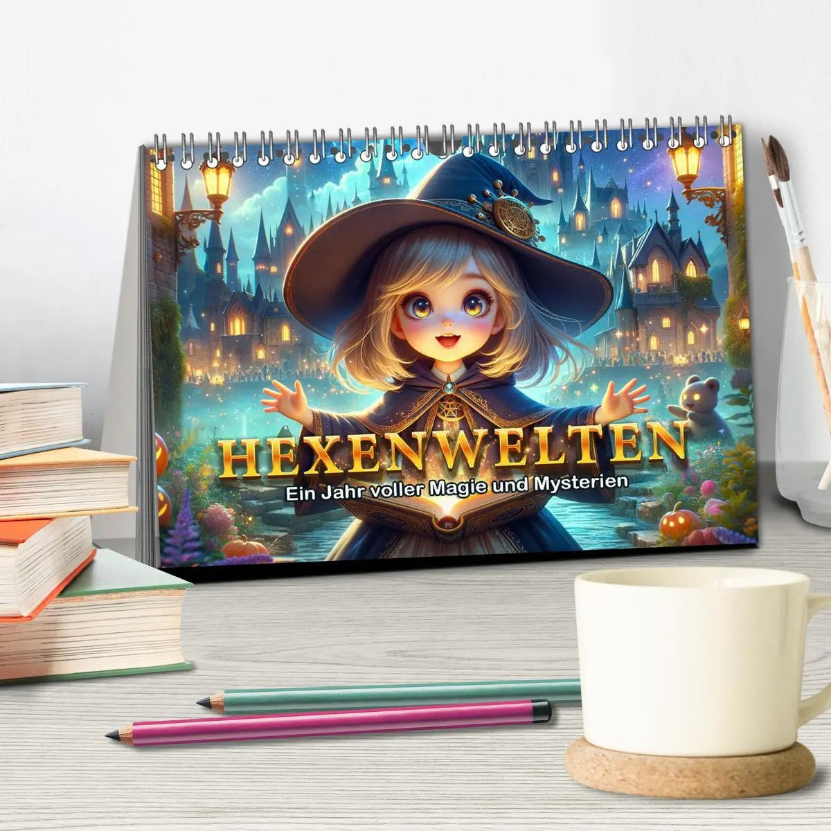 Bild: 9783457464991 | Hexenwelten: Ein Jahr voller Magie und Mysterien (Tischkalender...