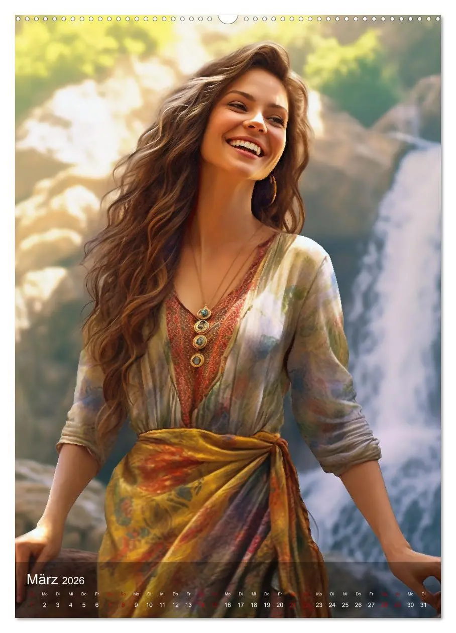 Bild: 9783516314991 | Elegant mit langem Haar (hochwertiger Premium Wandkalender 2026 DIN...