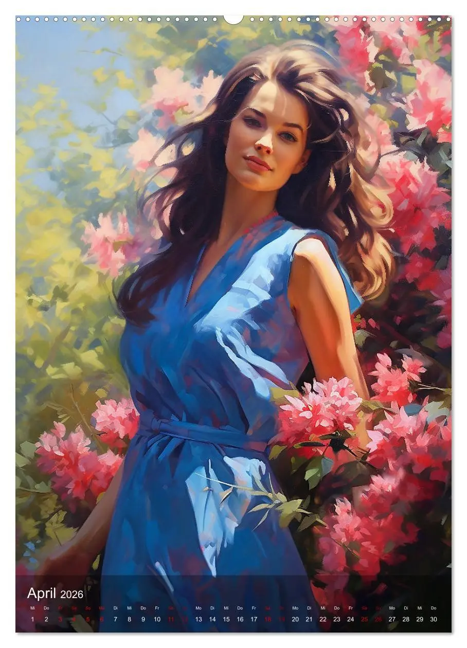 Bild: 9783516314991 | Elegant mit langem Haar (hochwertiger Premium Wandkalender 2026 DIN...