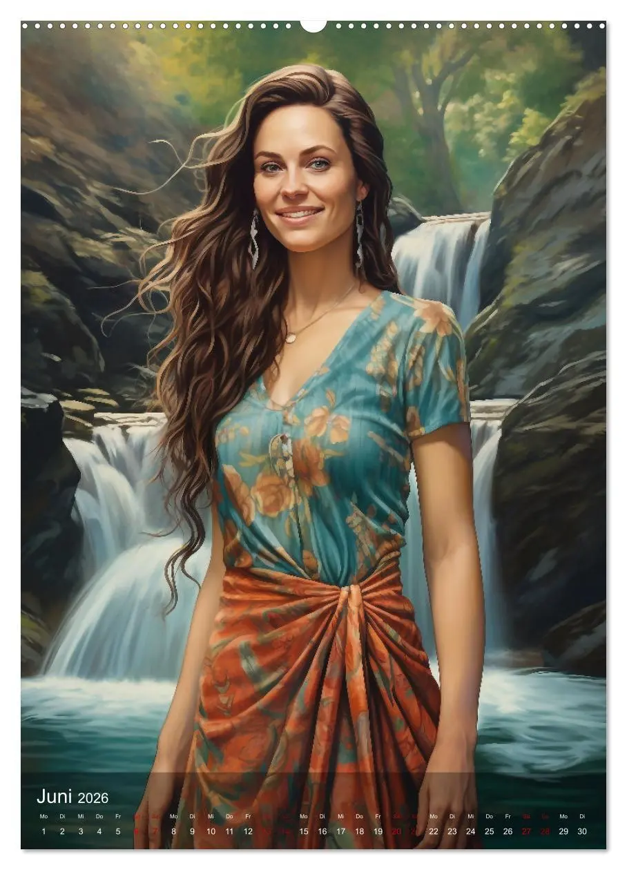 Bild: 9783516314991 | Elegant mit langem Haar (hochwertiger Premium Wandkalender 2026 DIN...
