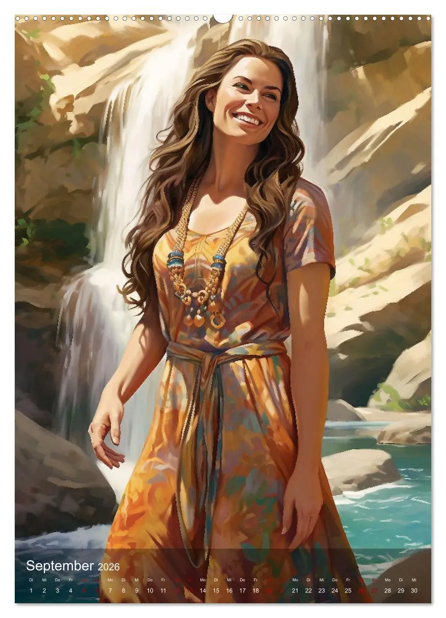 Bild: 9783516314991 | Elegant mit langem Haar (hochwertiger Premium Wandkalender 2026 DIN...