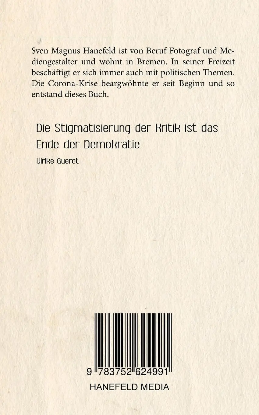 Rückseite: 9783752624991 | Der Corona-Skandal | Warum wir nicht alles glauben sollten! | Hanefeld
