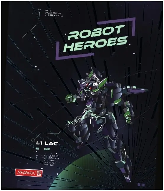 Ringbuch A4 2R 25mm Robot Hero