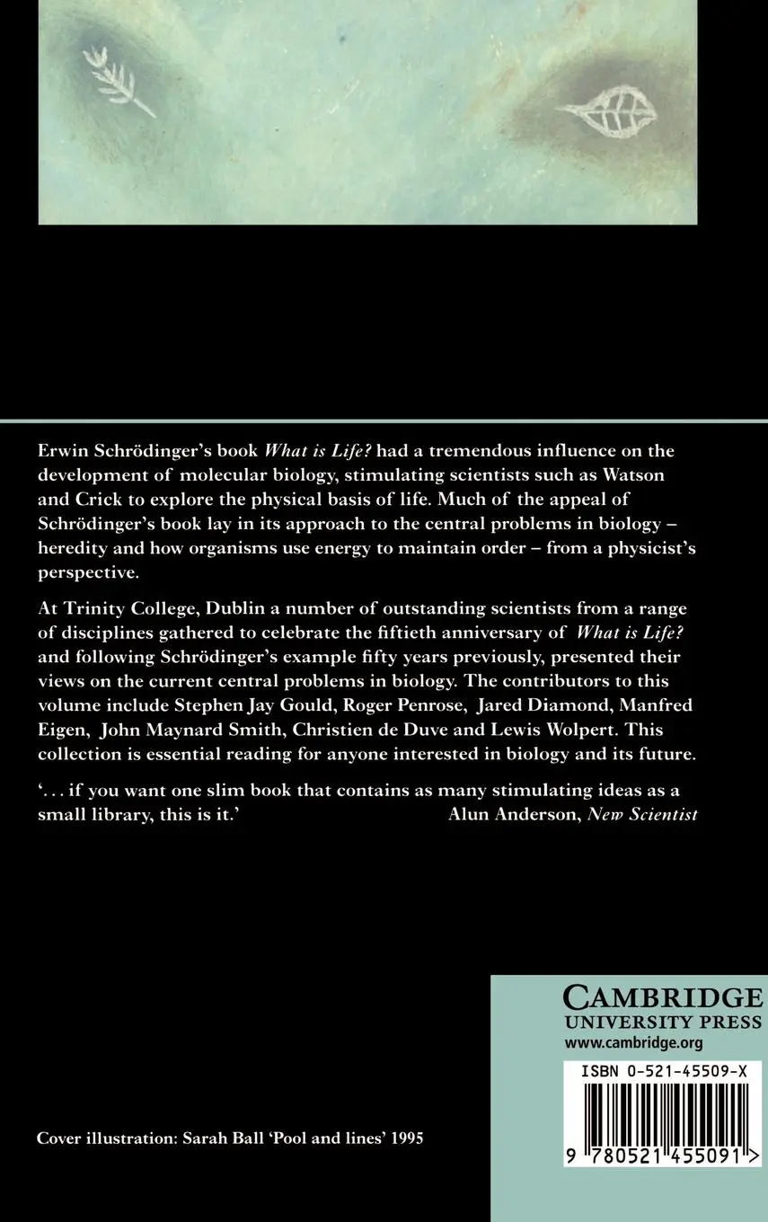 Rückseite: 9780521455091 | What Is Life? the Next Fifty Years | Michael P. Murphy (u. a.) | Buch