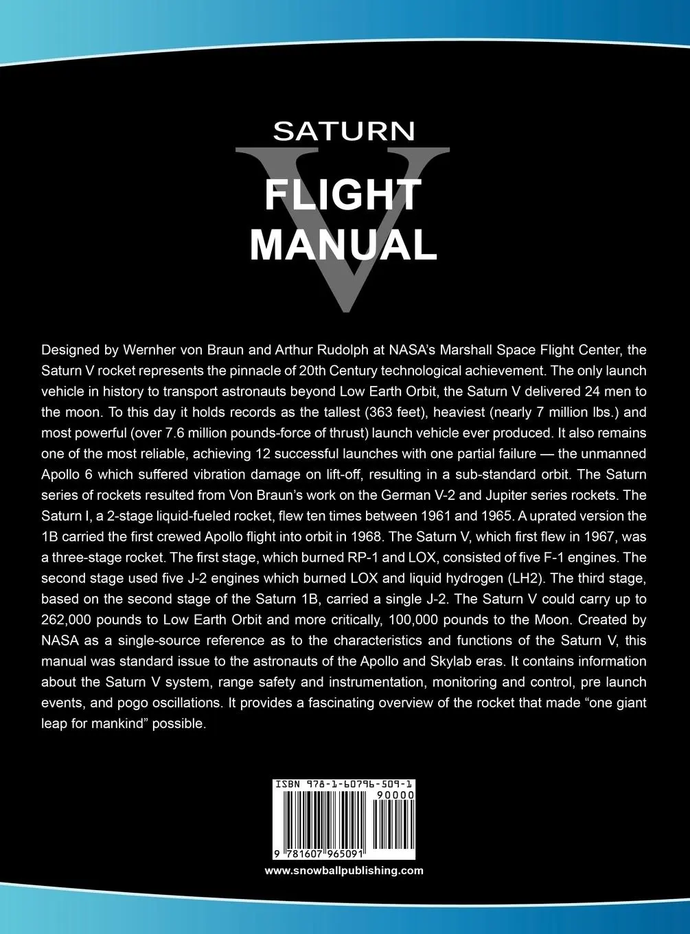 Rückseite: 9781607965091 | Saturn V Flight Manual | Nasa | Buch | Englisch | 2012