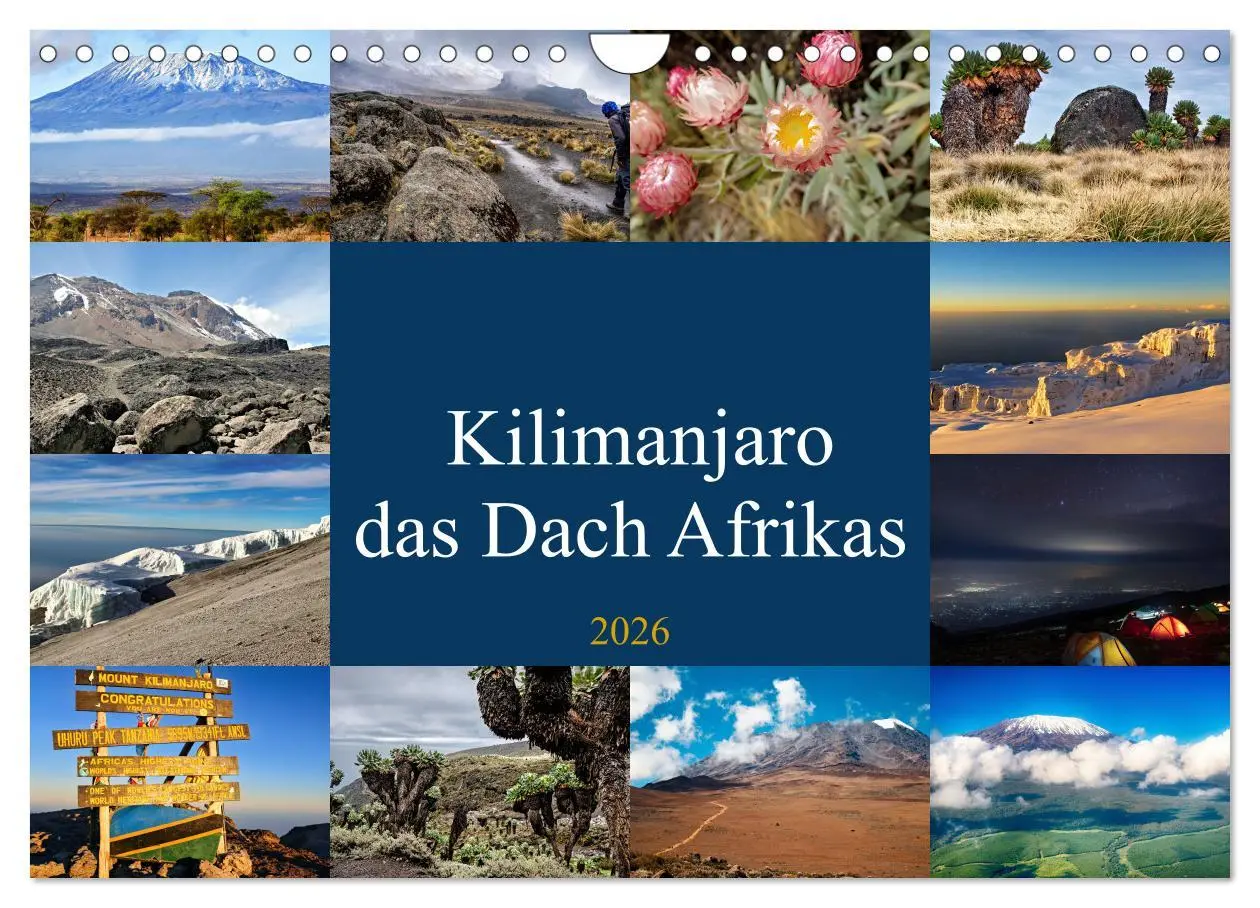 Cover: 9783457355091 | Kilimanjaro - das Dach Afrikas (Wandkalender 2026 DIN A4 quer),...