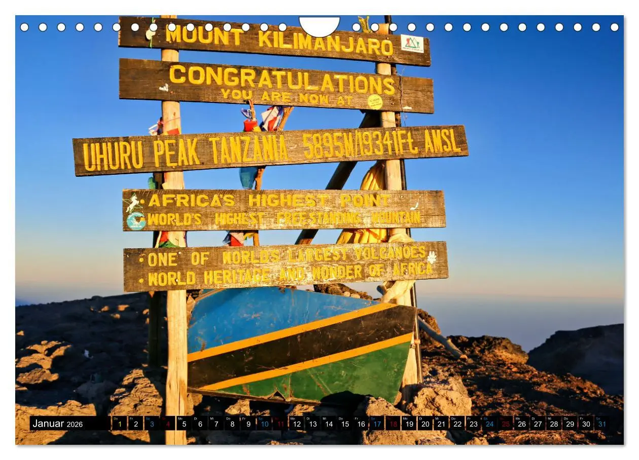 Bild: 9783457355091 | Kilimanjaro - das Dach Afrikas (Wandkalender 2026 DIN A4 quer),...