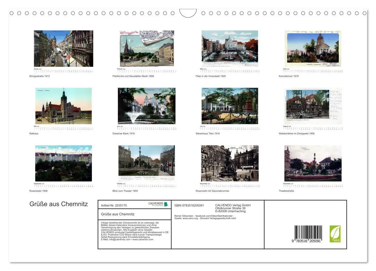 Bild: 9783516205091 | Grüße aus Chemnitz (Wandkalender 2026 DIN A3 quer), CALVENDO...