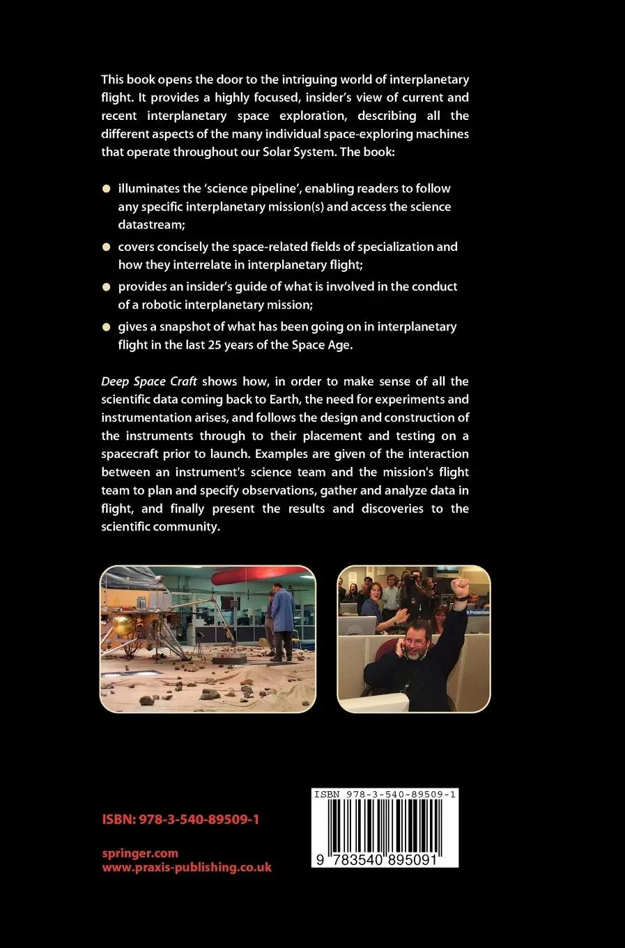 Rückseite: 9783540895091 | Deep Space Craft | An Overview of Interplanetary Flight | Dave Doody