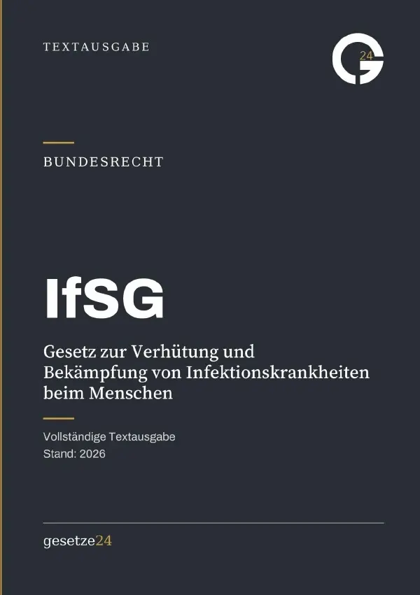 Cover: 9783565575091 | IfSG - Gesetz zur Verhütung und Bekämpfung von...