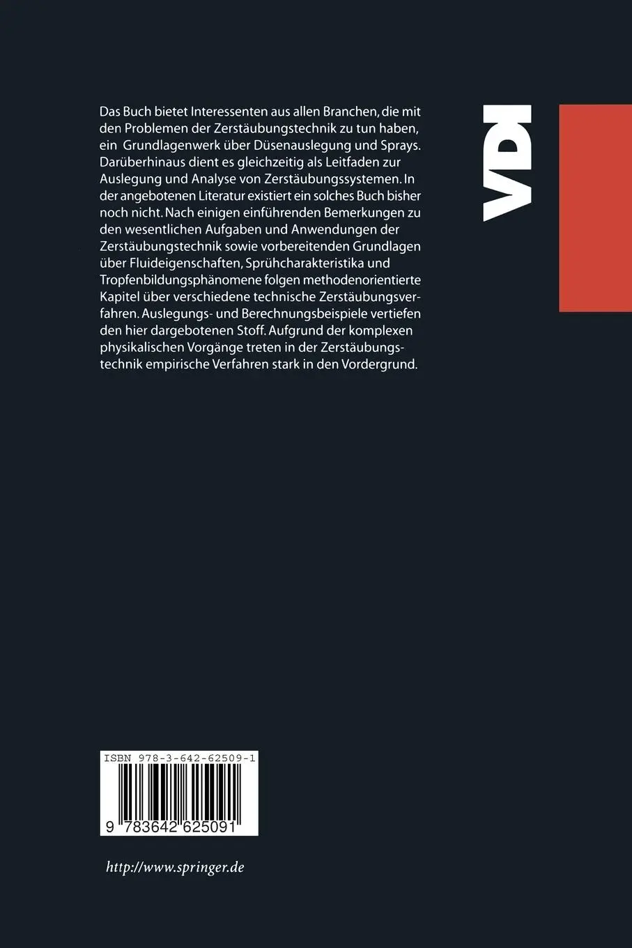 Rückseite: 9783642625091 | Zerstäubungstechnik | Prinzipien, Verfahren, Geräte | Günter Wozniak
