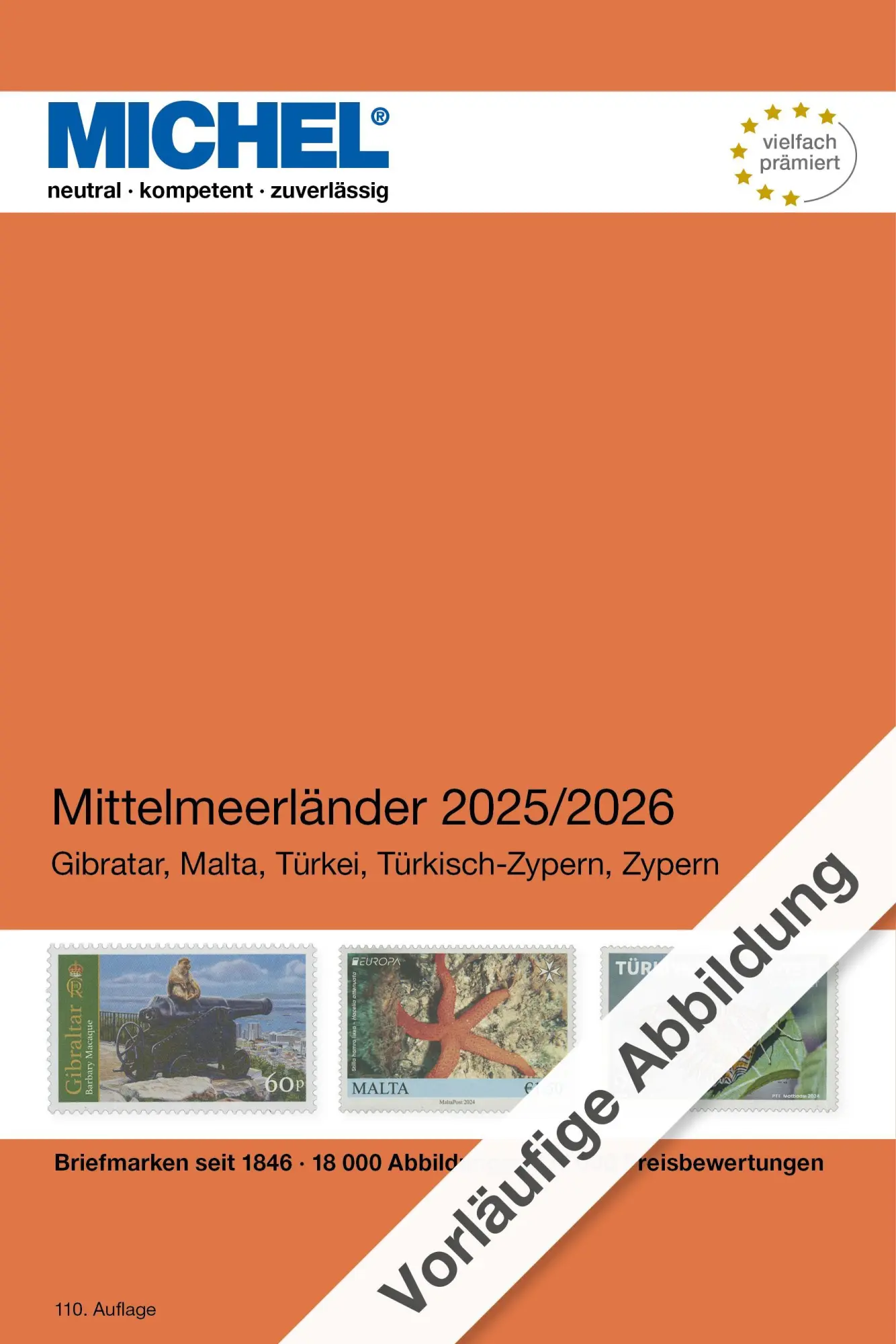 Cover: 9783954025091 | Mittelmeerländer 2025/2026 | Michel-Redaktion | Taschenbuch | 714 S.