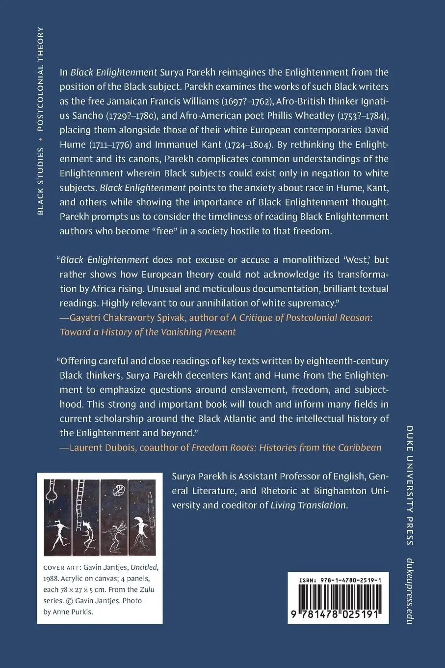 Rückseite: 9781478025191 | Black Enlightenment | Surya Parekh | Taschenbuch | Englisch | 2023
