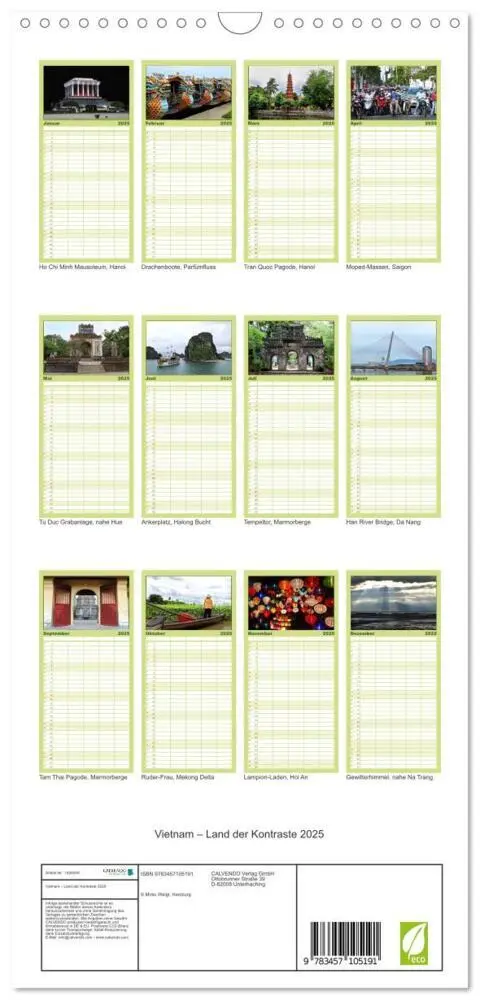 Bild: 9783457105191 | Familienplaner 2025 - Vietnam - Land der Kontraste 2025 mit 5...