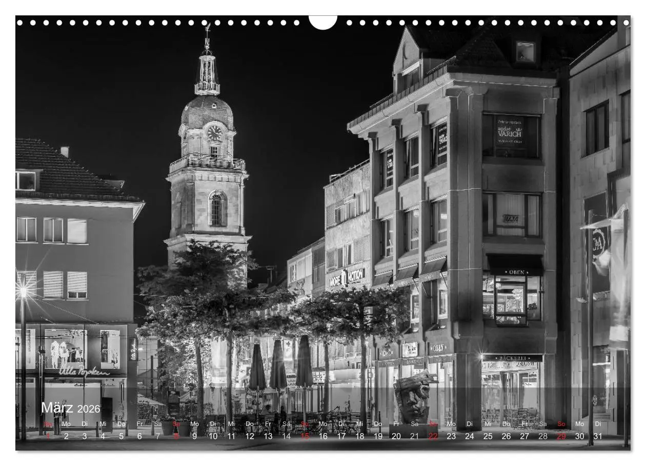 Bild: 9783516125191 | Heilbronn bei Nacht (Wandkalender 2026 DIN A3 quer), CALVENDO...