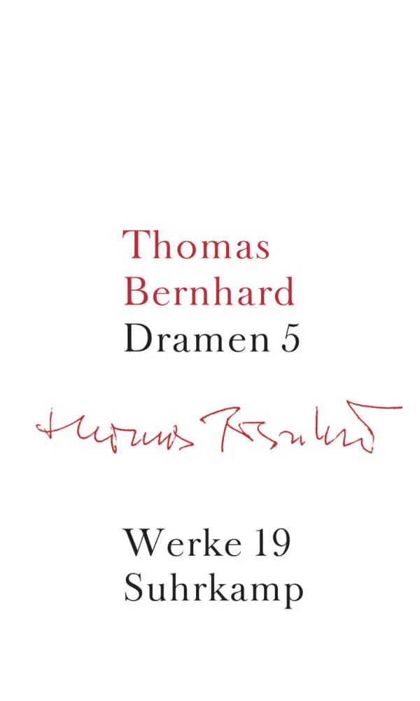 Cover: 9783518415191 | Dramen.Tl.5 | Thomas Bernhard | Buch | 415 S. | Deutsch | 2011