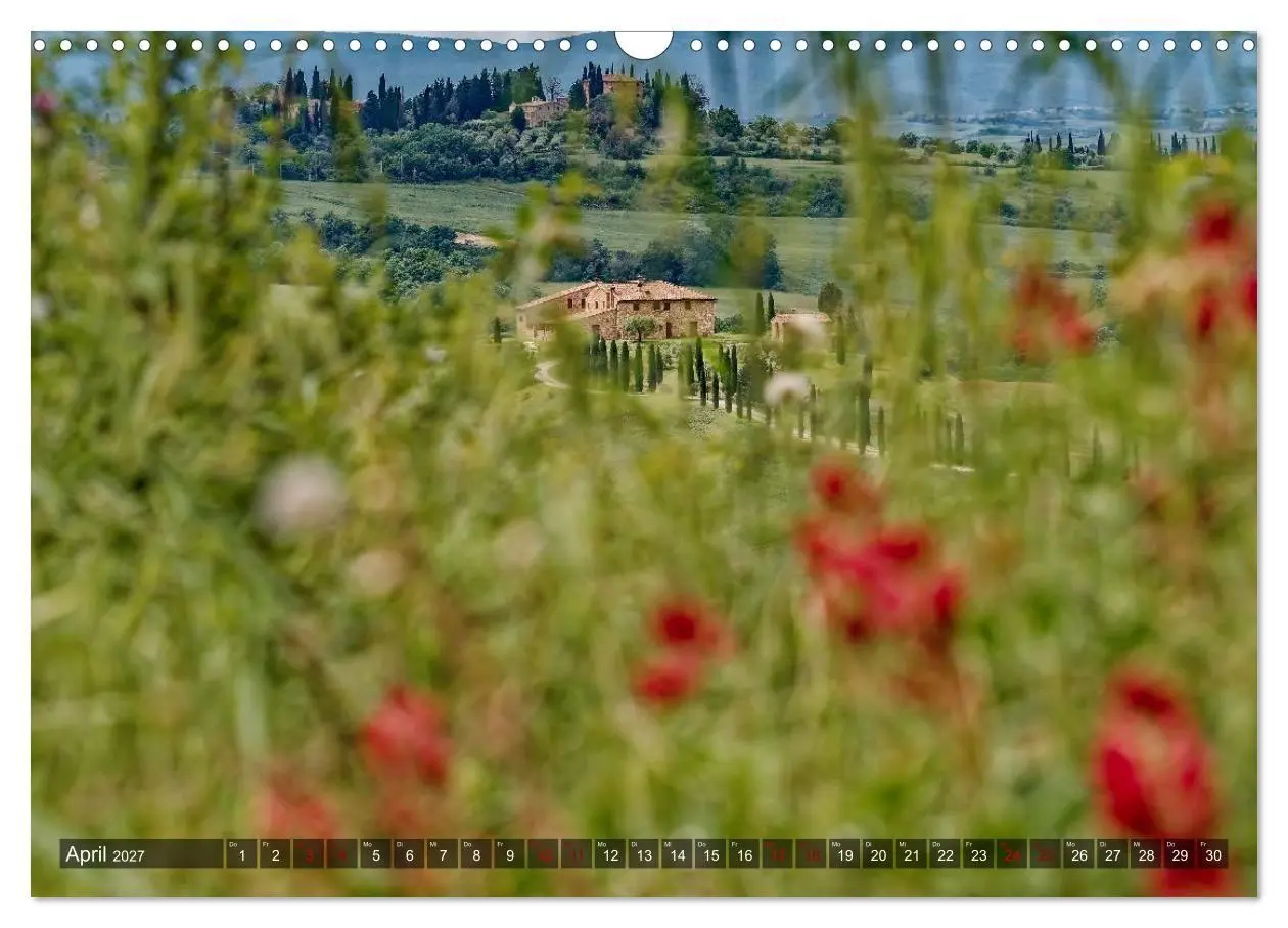 Bild: 9783594345191 | Erlebnis Toskana - Landschaften (Wandkalender 2027 DIN A3 quer),...