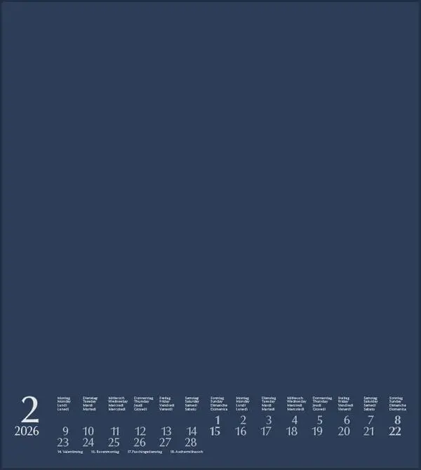 Bild: 9783731885191 | Foto-Malen-Basteln Bastelkalender dunkelblau 2026 | Verlag Korsch