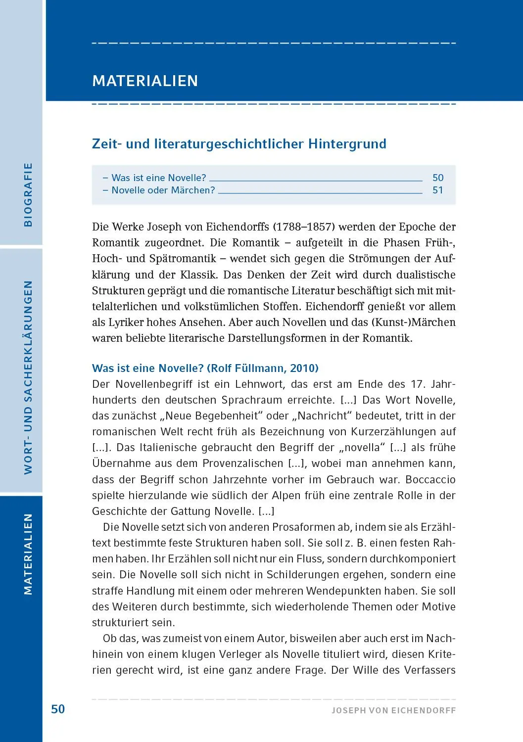 Bild: 9783872915191 | Das Marmorbild | Eine Novelle | Joseph Von Eichendorff | Taschenbuch