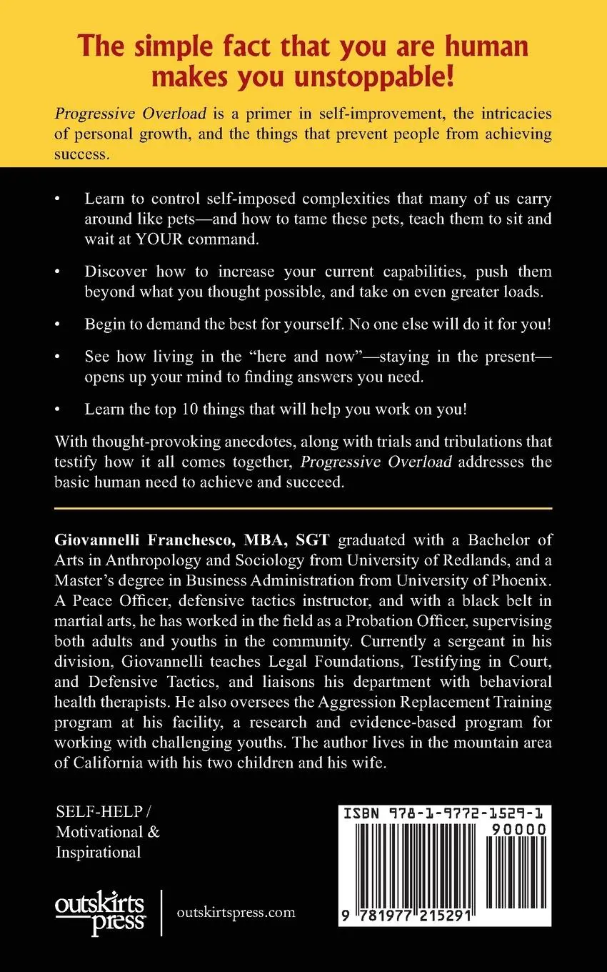 Rückseite: 9781977215291 | Progressive Overload | How to Grab a Shovel &amp; Start Digging Out | Buch