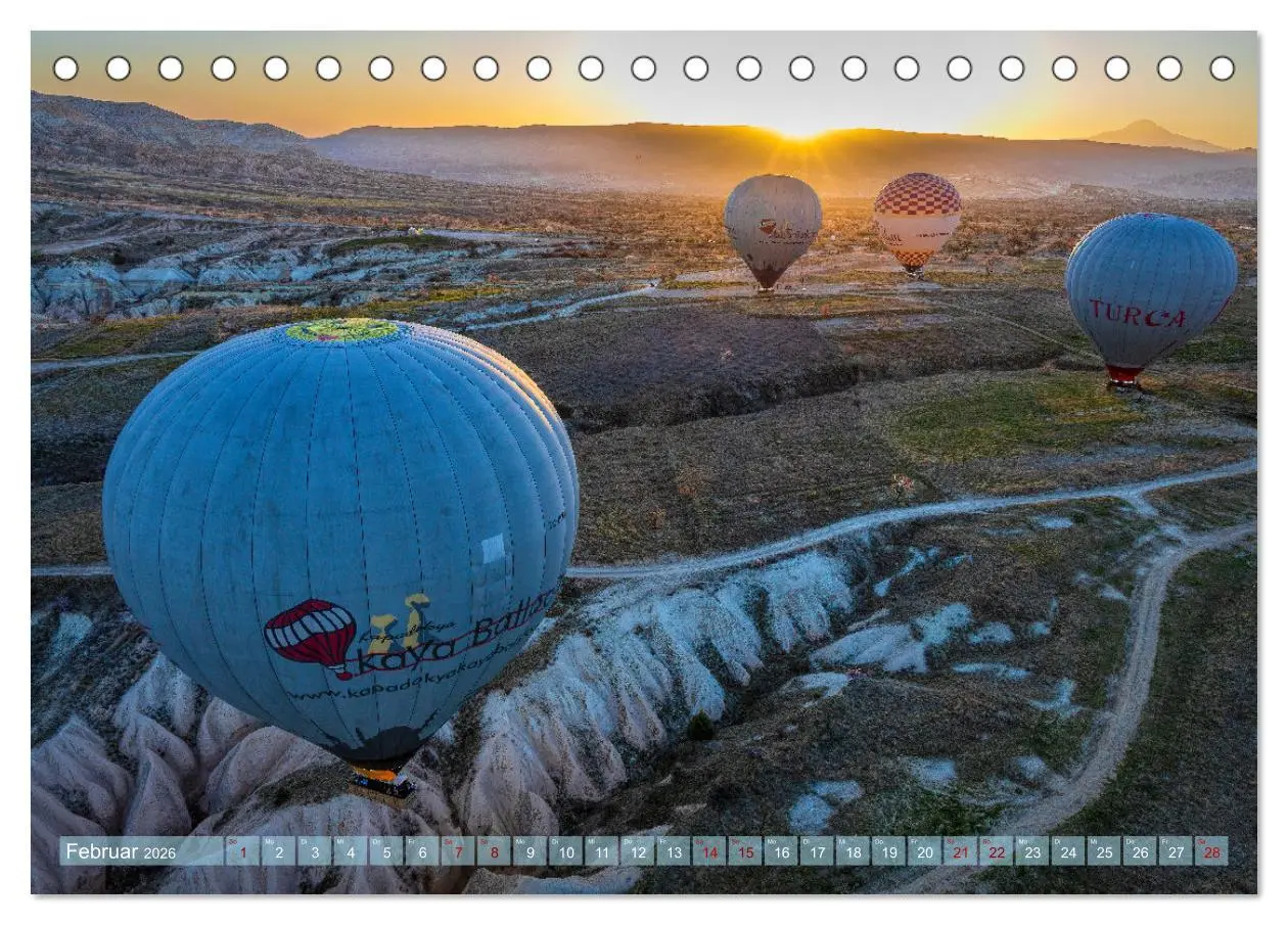 Bild: 9783457405291 | Kappadokien (Tischkalender 2026 DIN A5 quer), CALVENDO Monatskalender