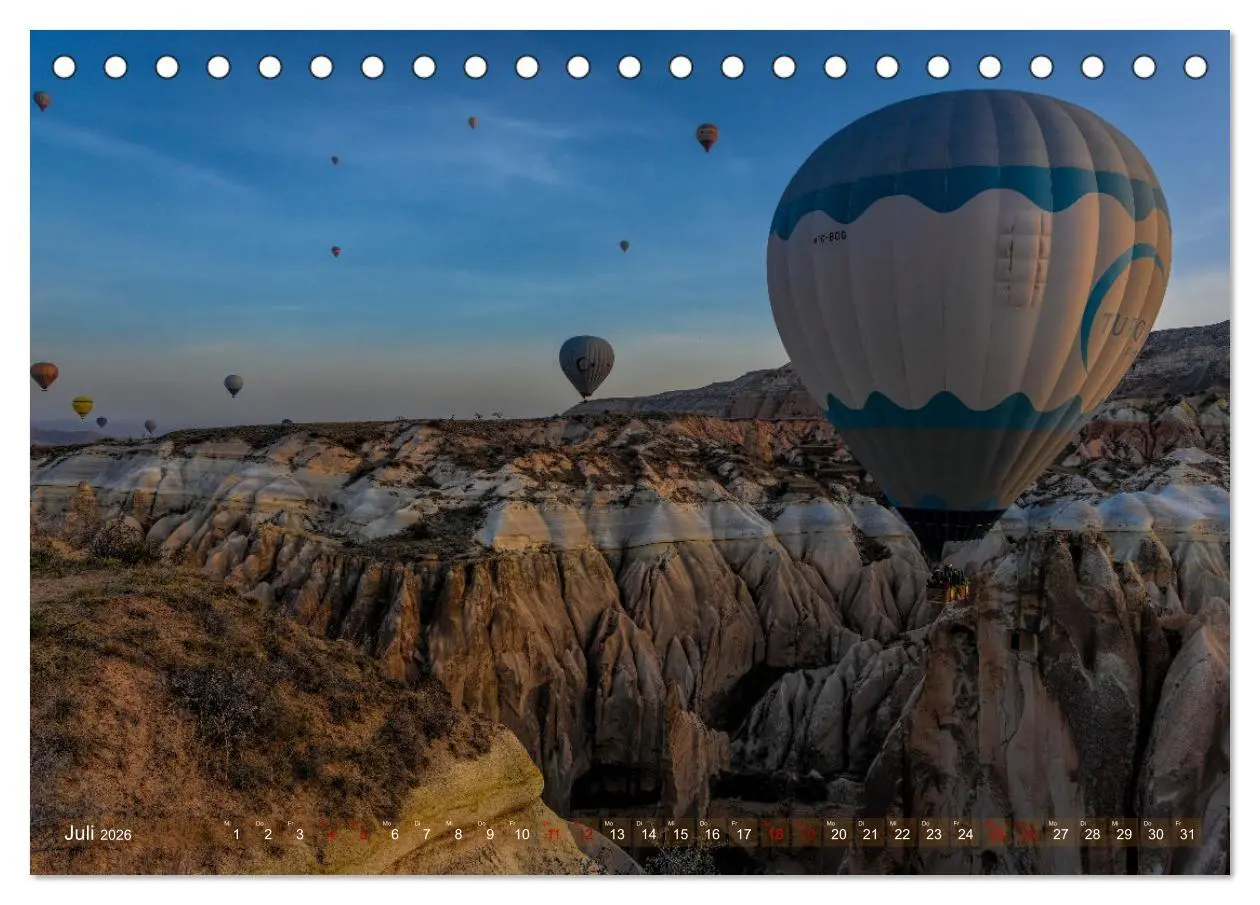 Bild: 9783457405291 | Kappadokien (Tischkalender 2026 DIN A5 quer), CALVENDO Monatskalender