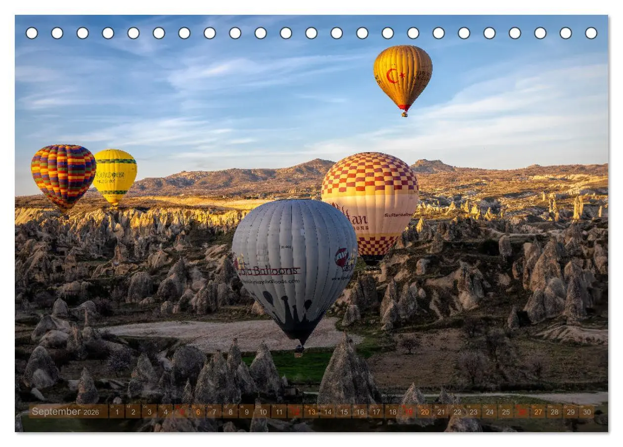 Bild: 9783457405291 | Kappadokien (Tischkalender 2026 DIN A5 quer), CALVENDO Monatskalender