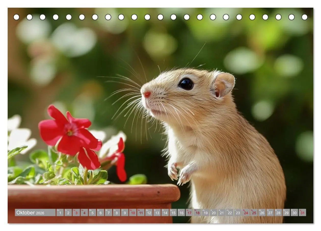 Bild: 9783516595291 | Maus im Haus - der Gerbil Kalender (Tischkalender 2026 DIN A5...