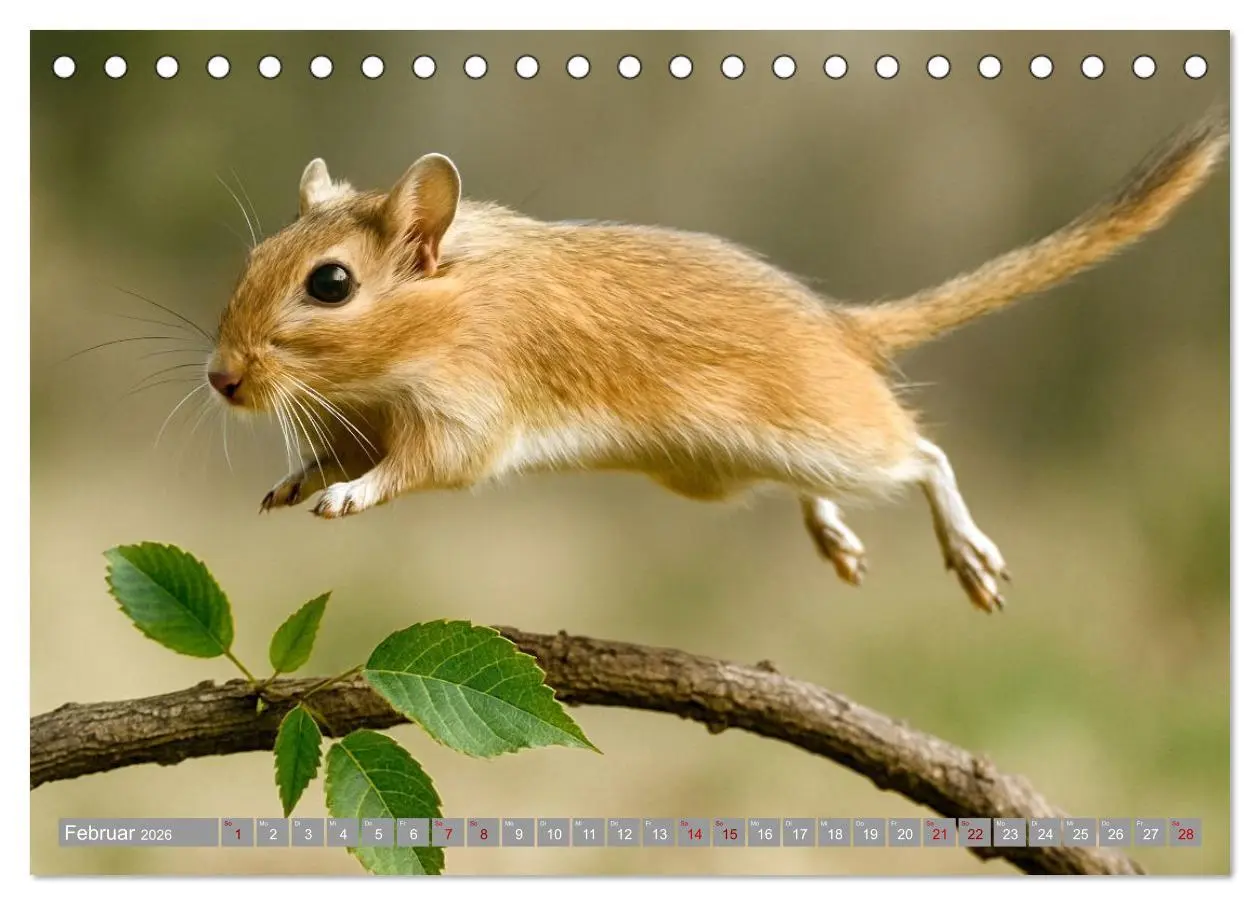 Bild: 9783516595291 | Maus im Haus - der Gerbil Kalender (Tischkalender 2026 DIN A5...