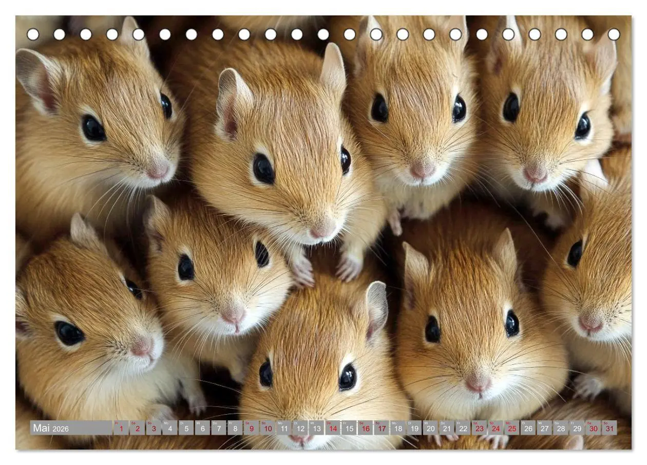 Bild: 9783516595291 | Maus im Haus - der Gerbil Kalender (Tischkalender 2026 DIN A5...