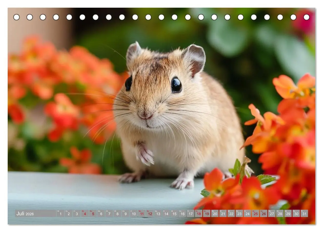 Bild: 9783516595291 | Maus im Haus - der Gerbil Kalender (Tischkalender 2026 DIN A5...