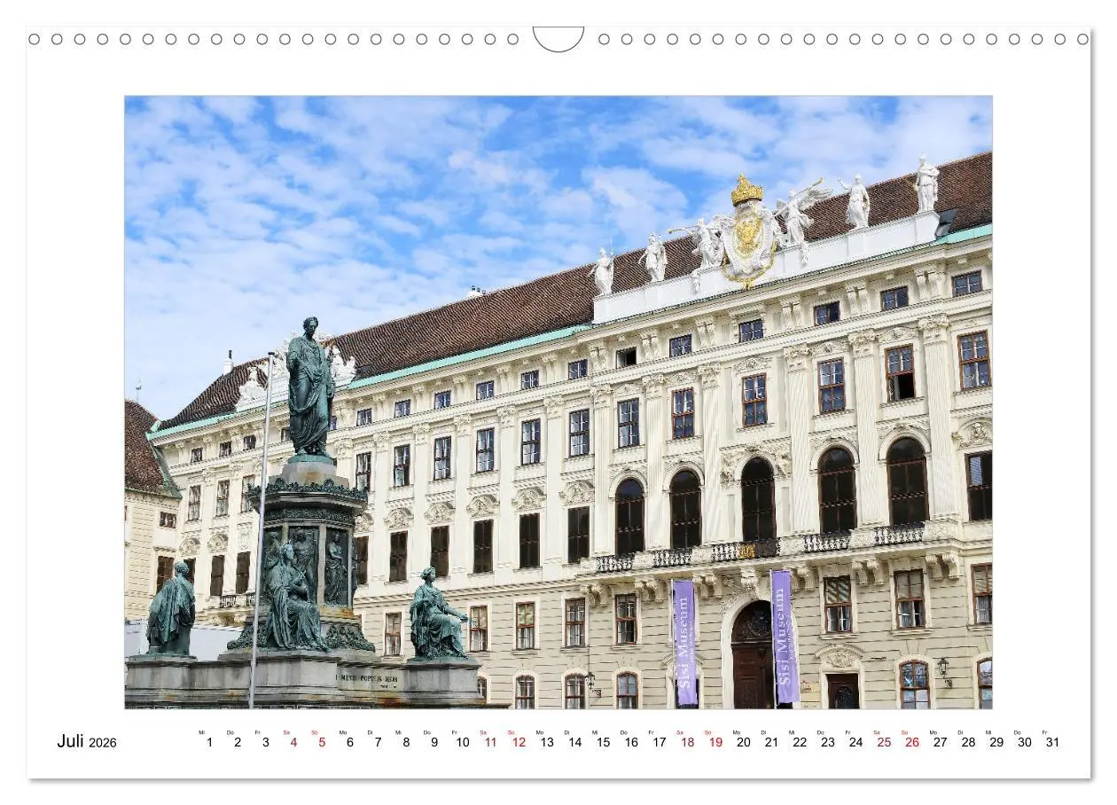 Bild: 9783457325391 | Bezauberndes Wien (Wandkalender 2026 DIN A3 quer), CALVENDO...
