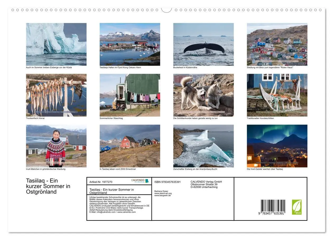 Bild: 9783457635391 | Tasiilaq - Ein kurzer Sommer in Ostgrönland (Wandkalender 2026 DIN...