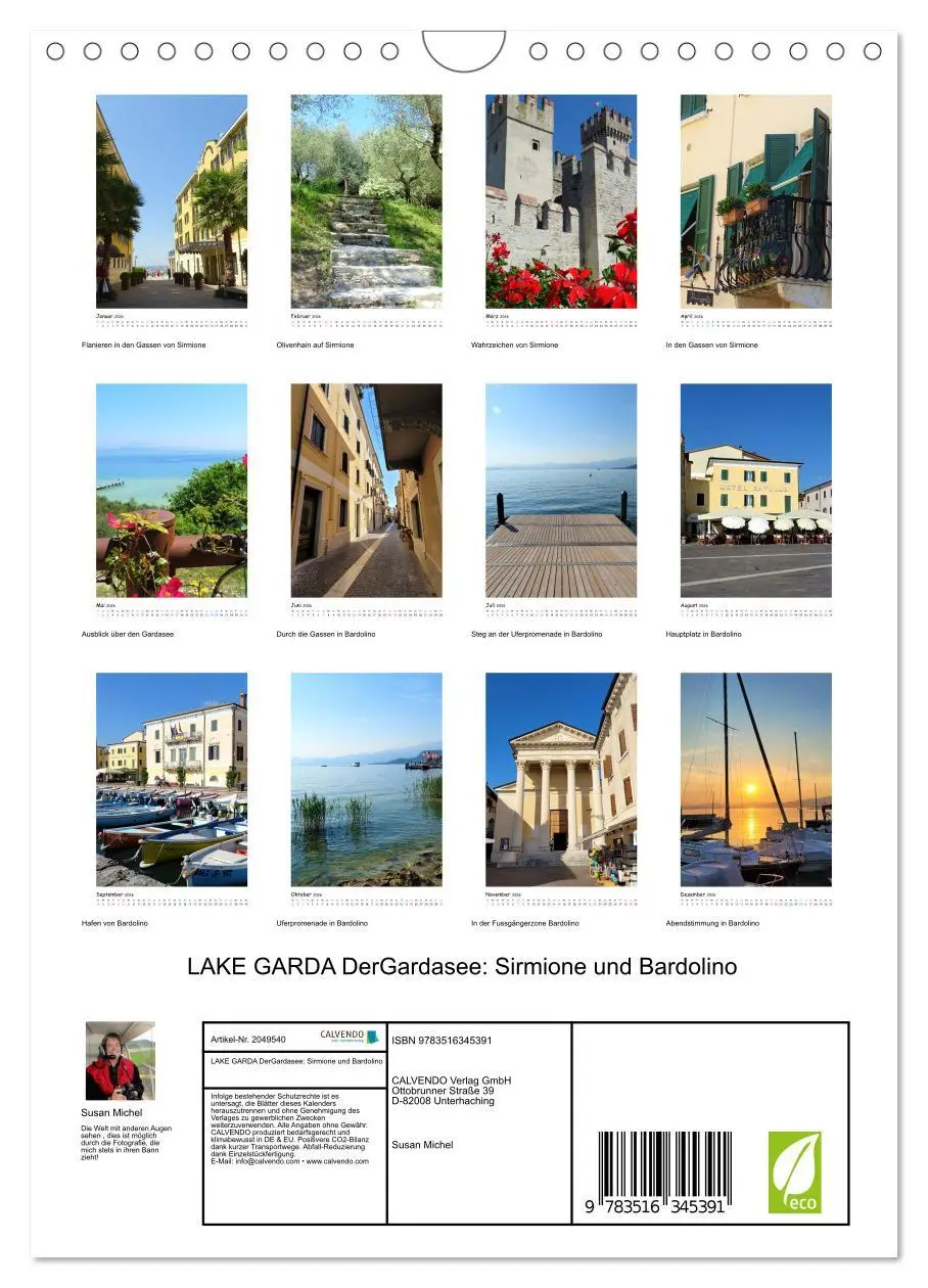 Bild: 9783516345391 | LAKE GARDA DerGardasee: Sirmione und Bardolino (Wandkalender 2026...