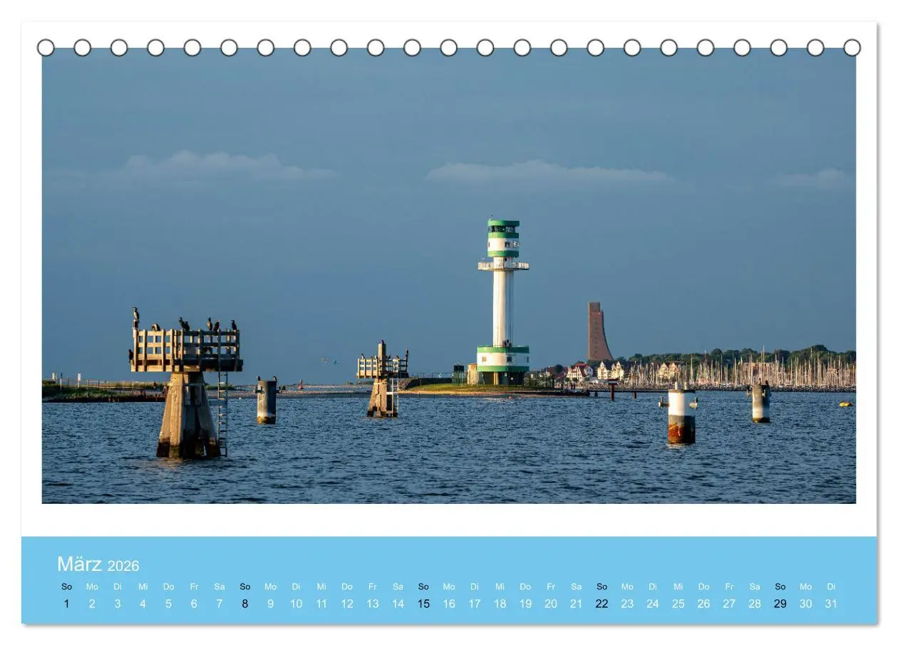 Bild: 9783457625491 | Kiel: Maritime Impressionen (Tischkalender 2026 DIN A5 quer),...