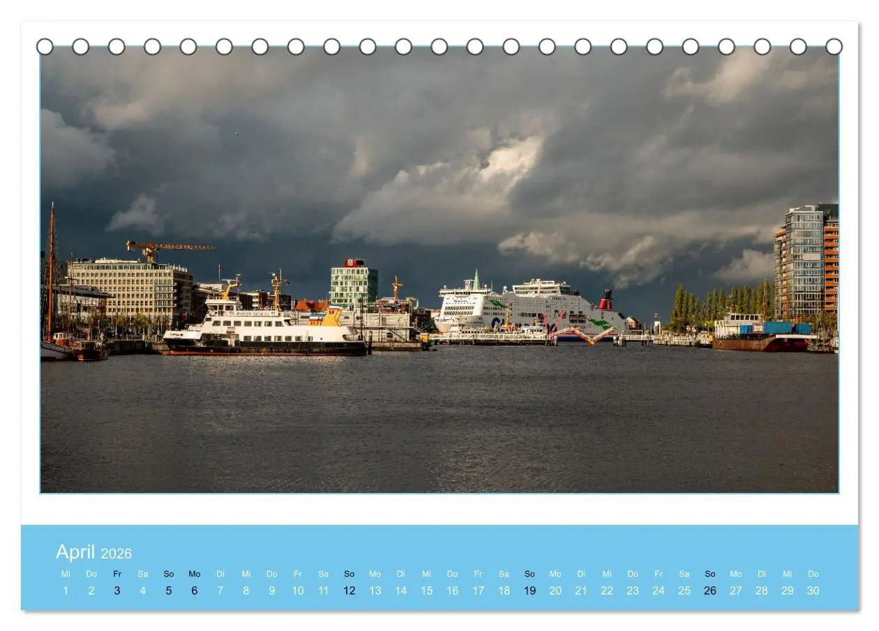 Bild: 9783457625491 | Kiel: Maritime Impressionen (Tischkalender 2026 DIN A5 quer),...