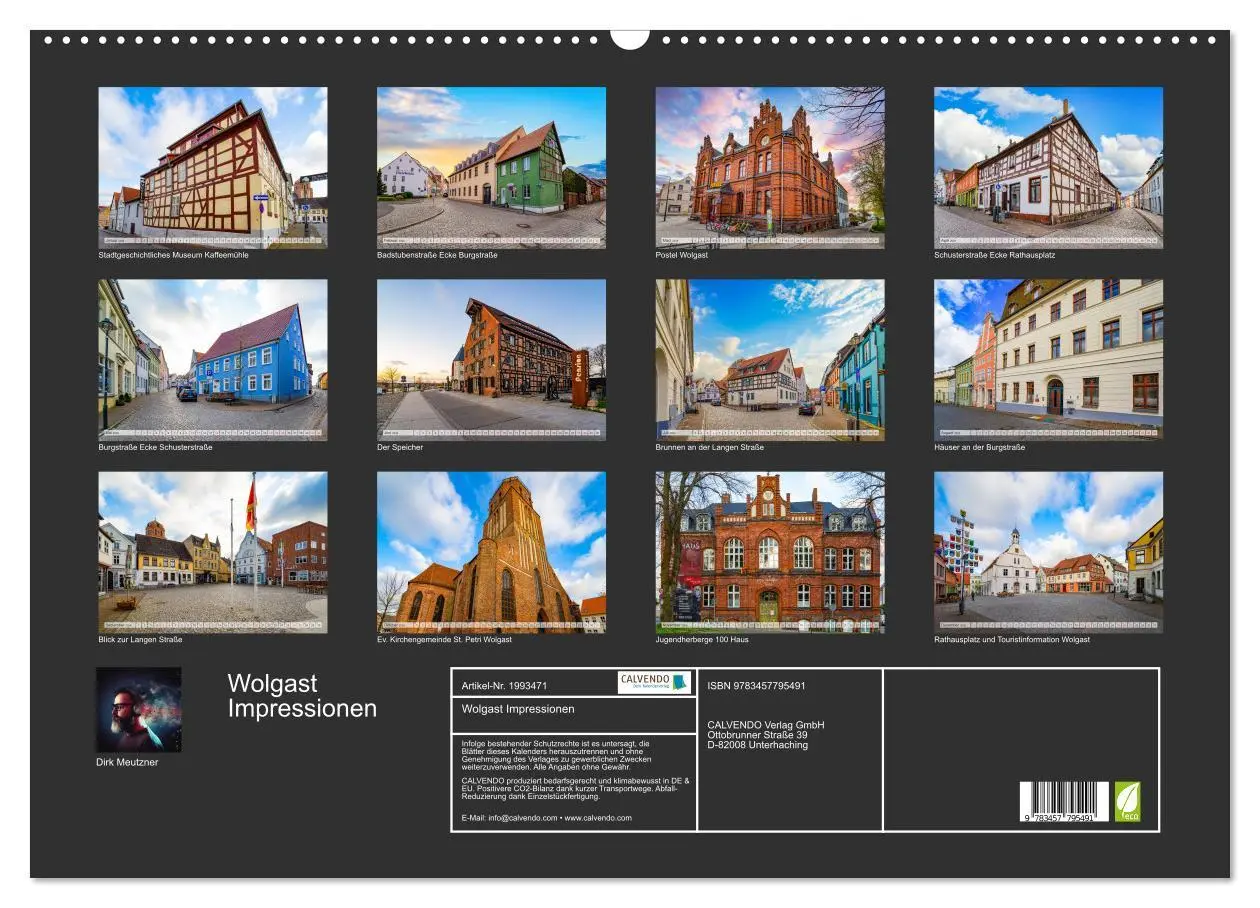 Bild: 9783457795491 | Wolgast Impressionen (Wandkalender 2026 DIN A2 quer), CALVENDO...