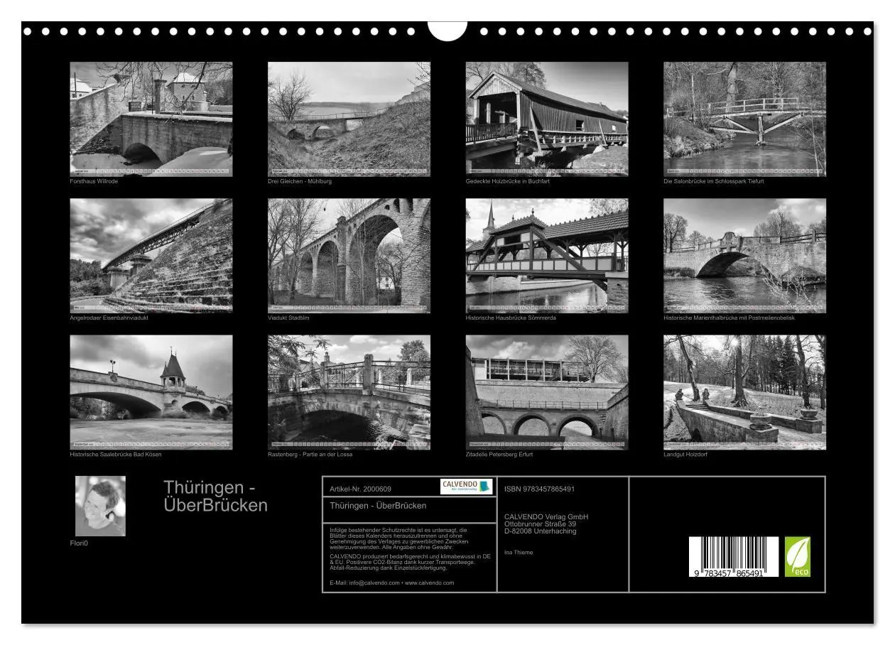Bild: 9783457865491 | Thüringen - ÜberBrücken (Wandkalender 2026 DIN A3 quer), CALVENDO...