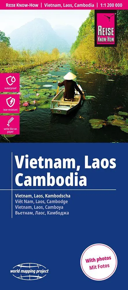 Cover: 9783831775491 | Reise Know-How Landkarte Vietnam, Laos, Kambodscha (1:1.200.000)