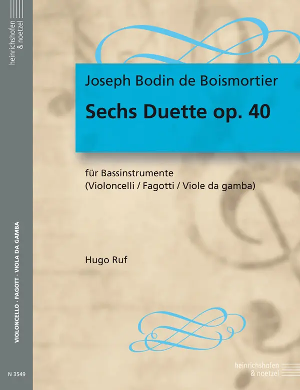 Cover: 9790204535491 | Sechs Duette Op.40 | Joseph Bodin de Boismortier | Buch