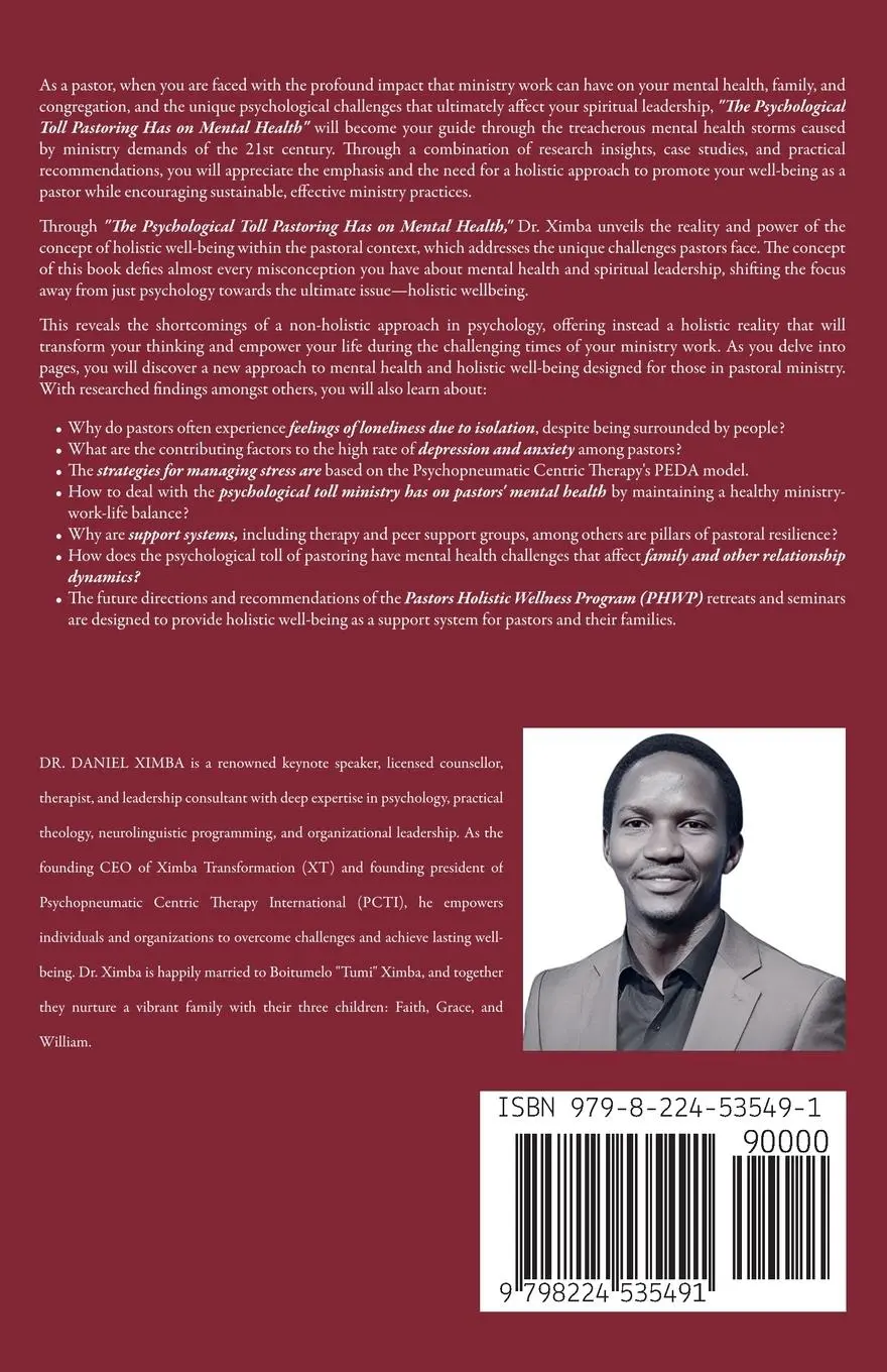 Rückseite: 9798224535491 | The Psychological Toll Pastoring Has On Mental Health | Daniel Ximba