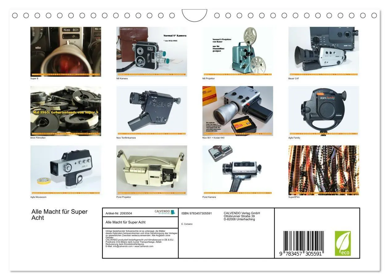 Bild: 9783457305591 | Alle Macht für Super Acht (Wandkalender 2026 DIN A4 quer), CALVENDO...