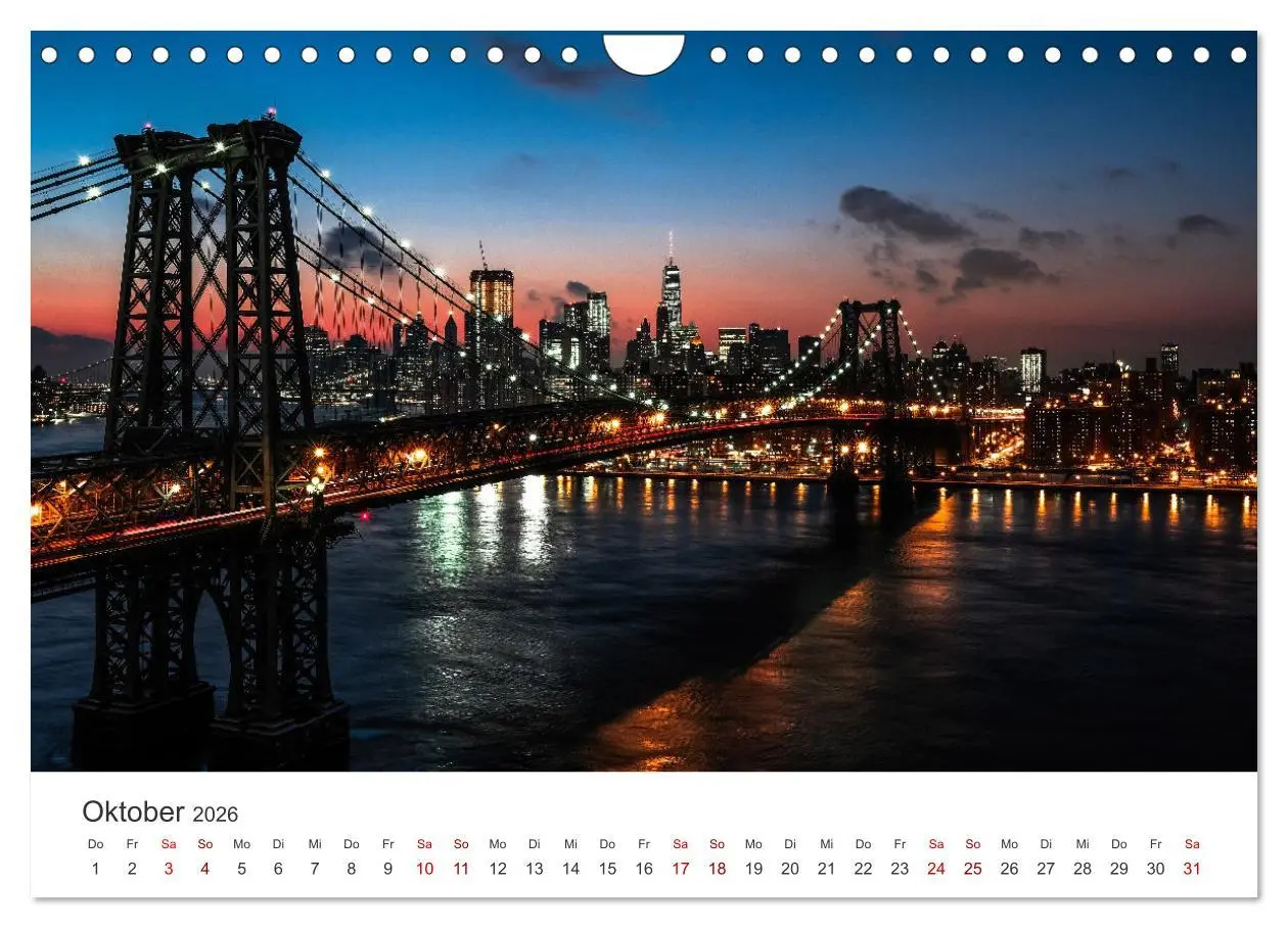 Bild: 9783457615591 | Über den Wolken in New York (Wandkalender 2026 DIN A4 quer),...